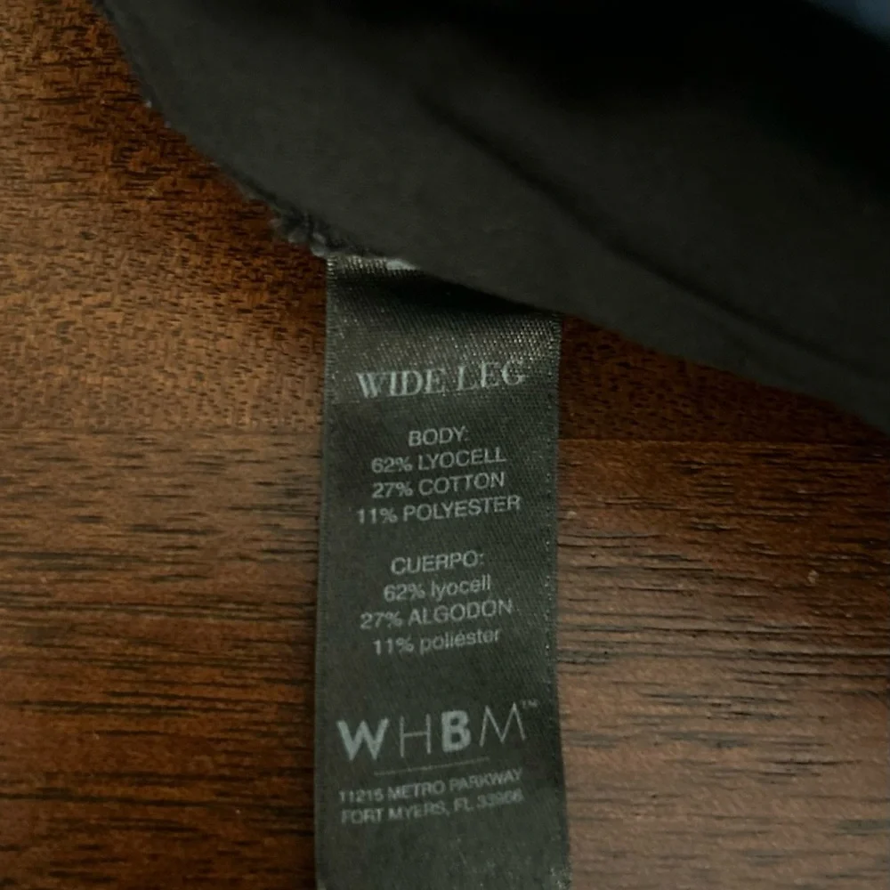 White House Black Market Wide Leg Dark Wash Jeans - Picture 3 of 4